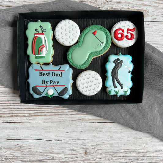 Personalised Biscuit Gift for Golfers