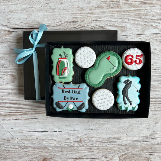 Personalised Biscuit Gift for Golfers