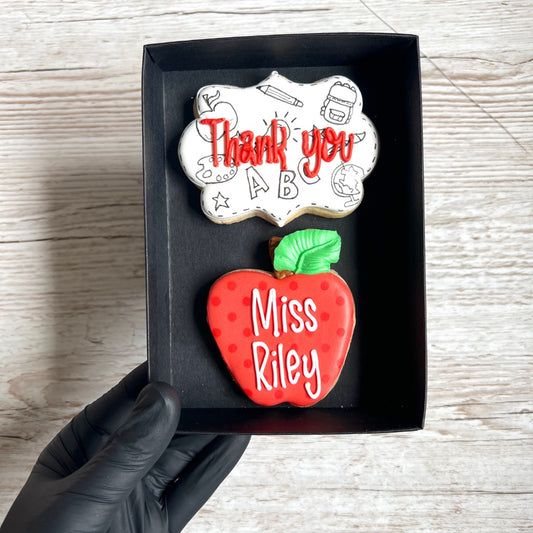 Personalised Thank You Teacher Biscuit Gift
