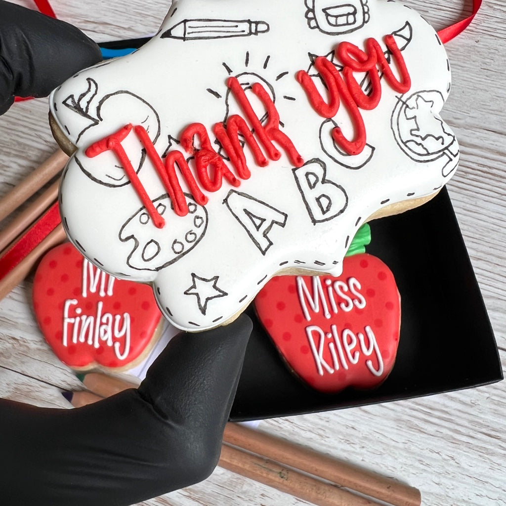 Personalised Thank You Teacher Biscuit Gift