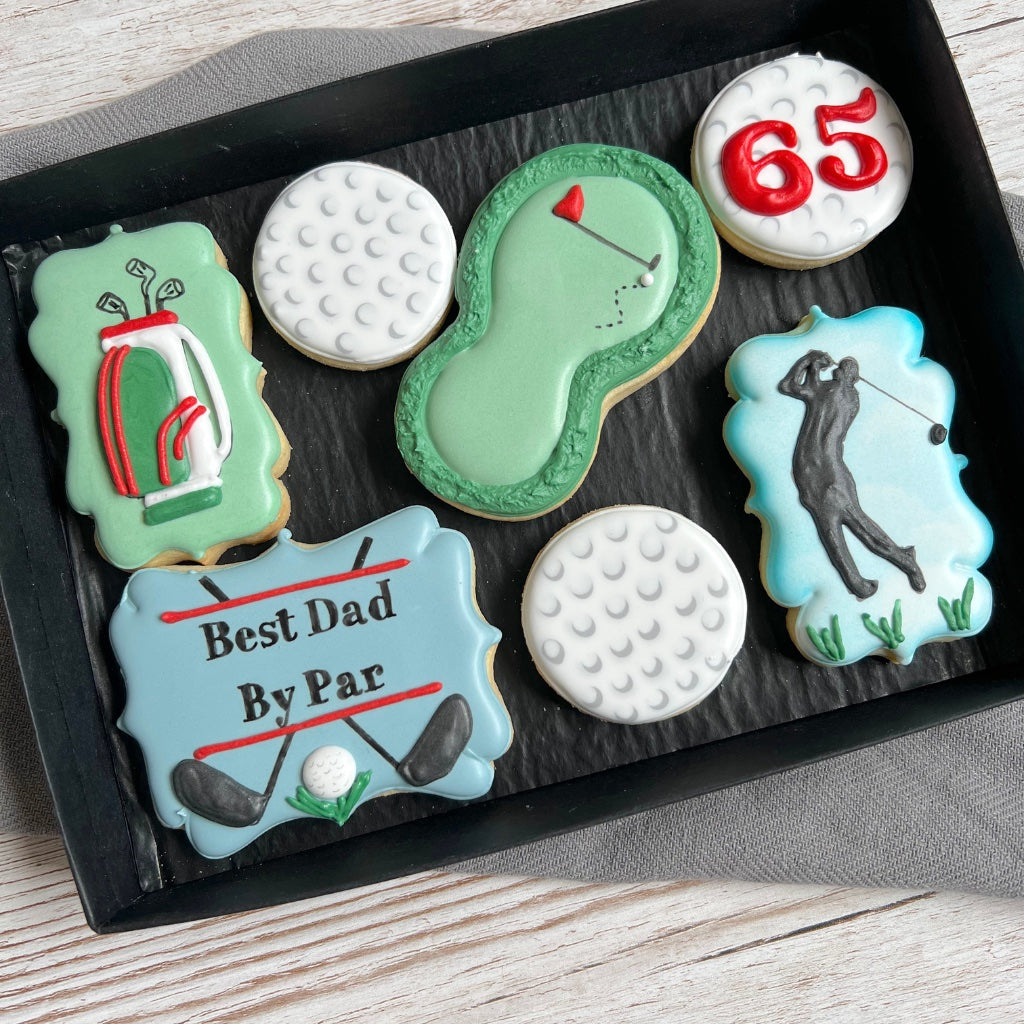 Personalised Biscuit Gift for Golfers