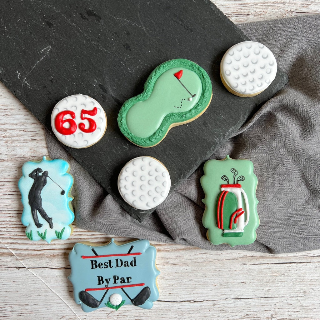 Personalised Biscuit Gift for Golfers