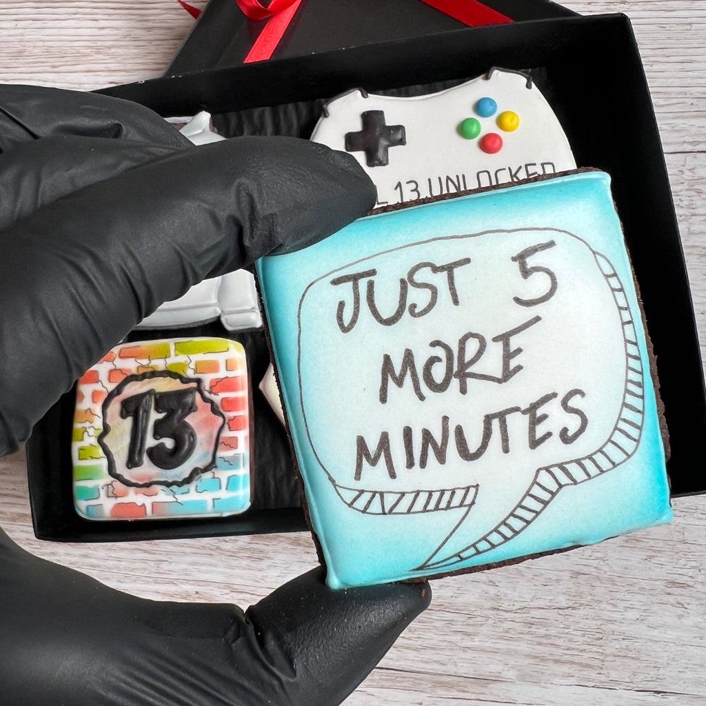 Personalised Gamer Biscuit Gift for Teens