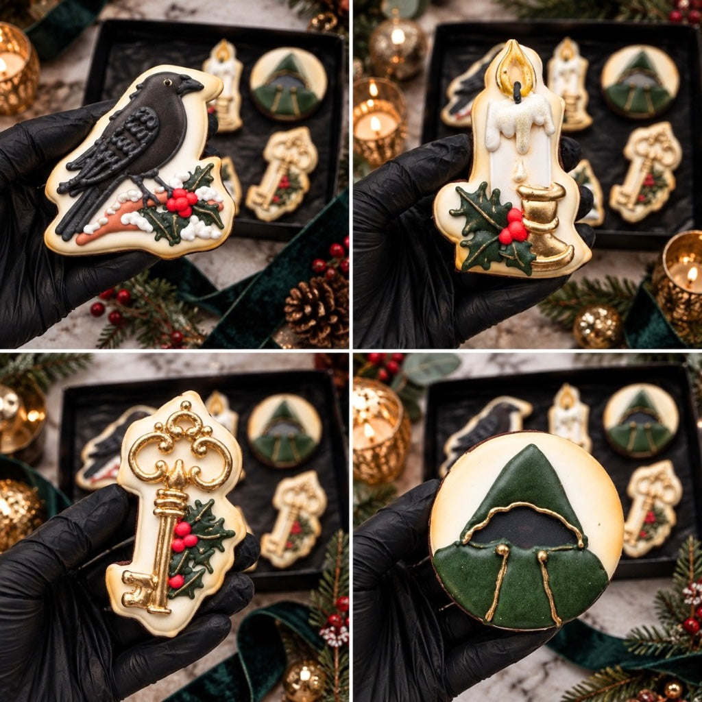 Gothic Christmas Biscuit Gift Box