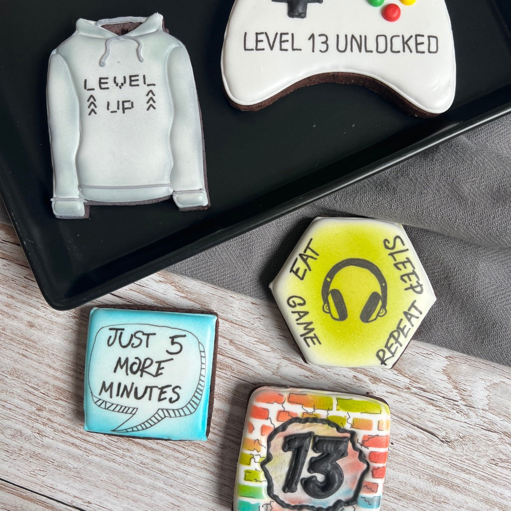 Personalised Gamer Biscuit Gift for Teens