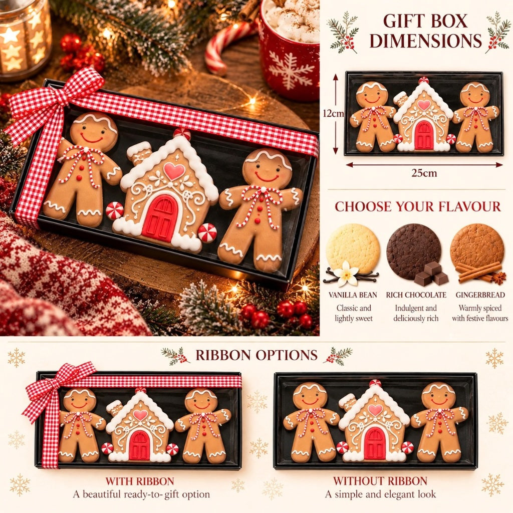 Christmas Gingerbread Biscuit Gift Set
