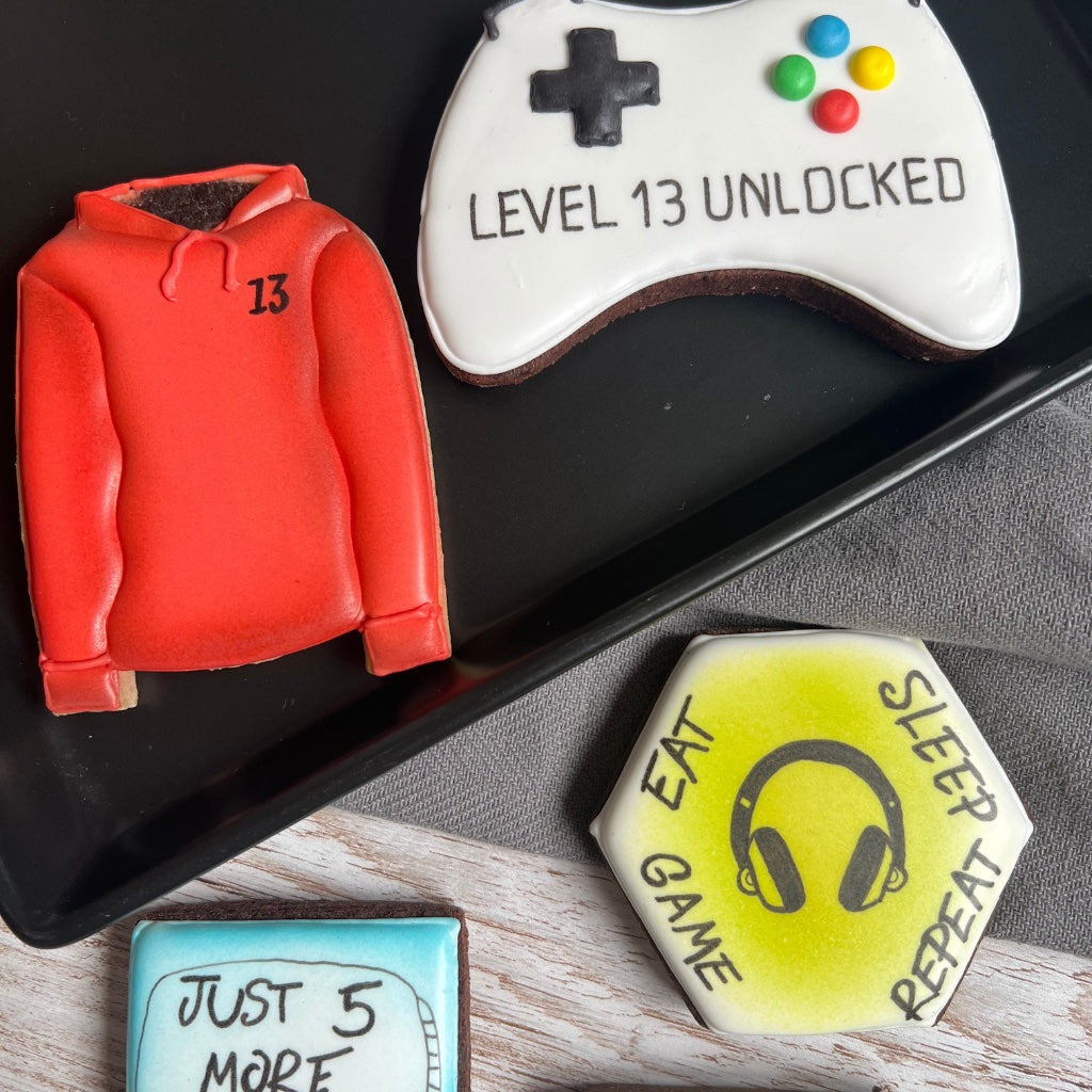 Personalised Gamer Biscuit Gift for Teens