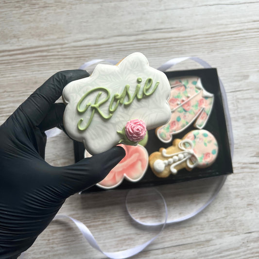 New Baby Girl Biscuit Gift