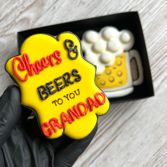 'Cheers And Beers' Biscuit Gift