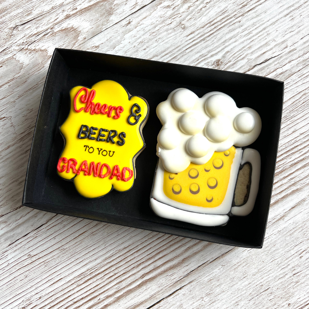 'Cheers And Beers' Biscuit Gift