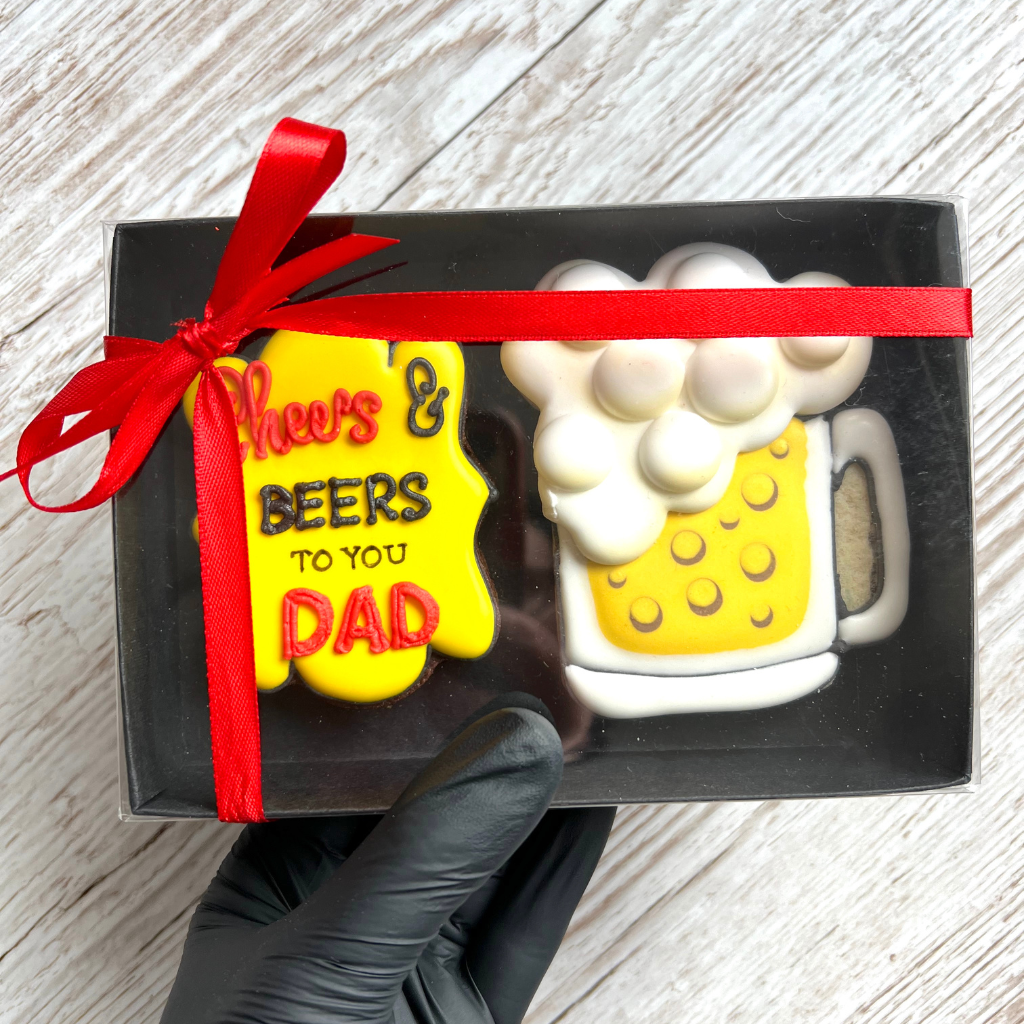 'Cheers And Beers' Biscuit Gift