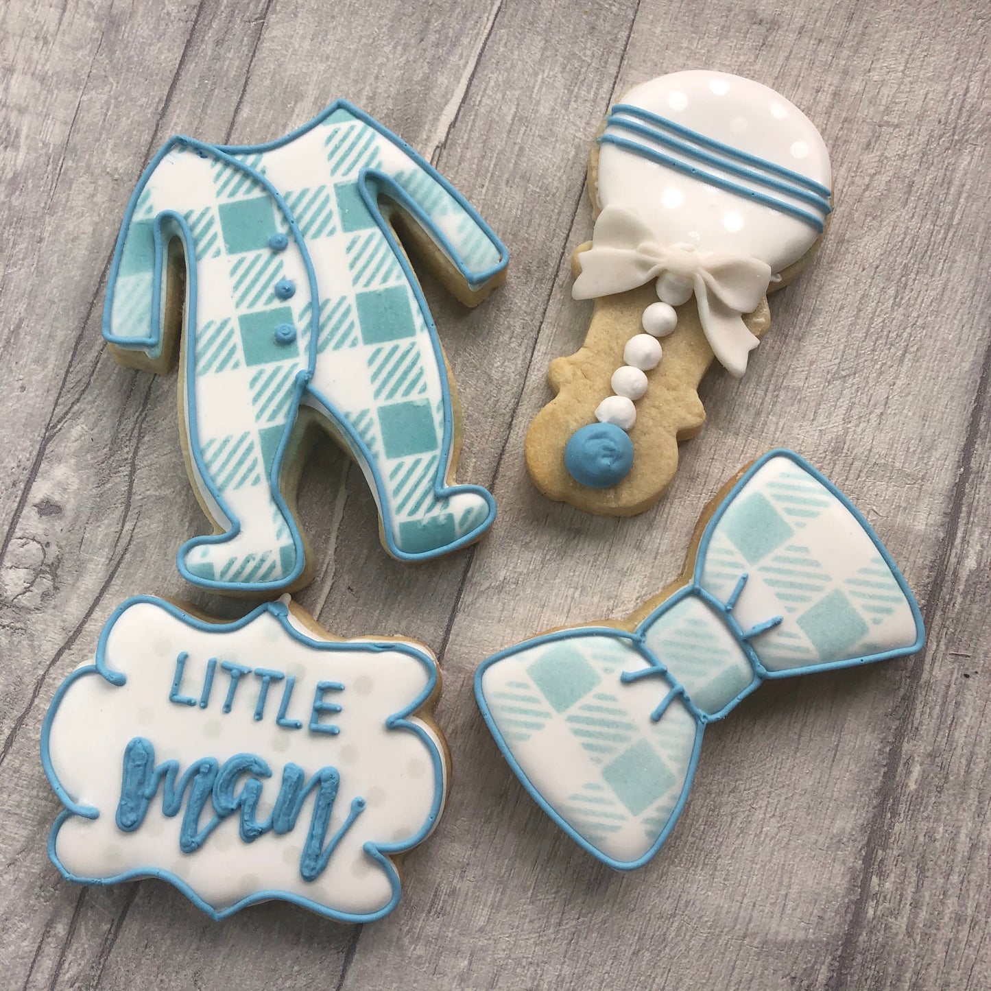 New Baby Boy Biscuit Gift