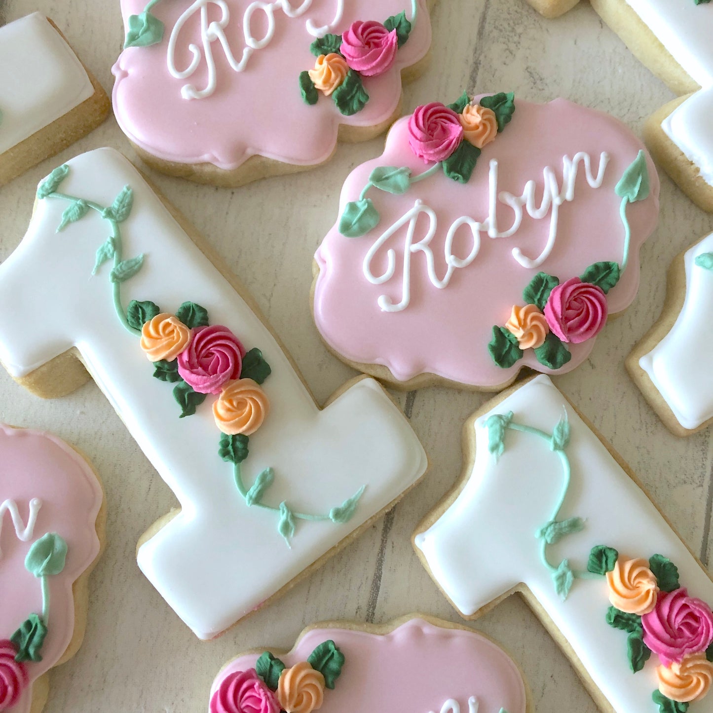 Floral Birthday Biscuits