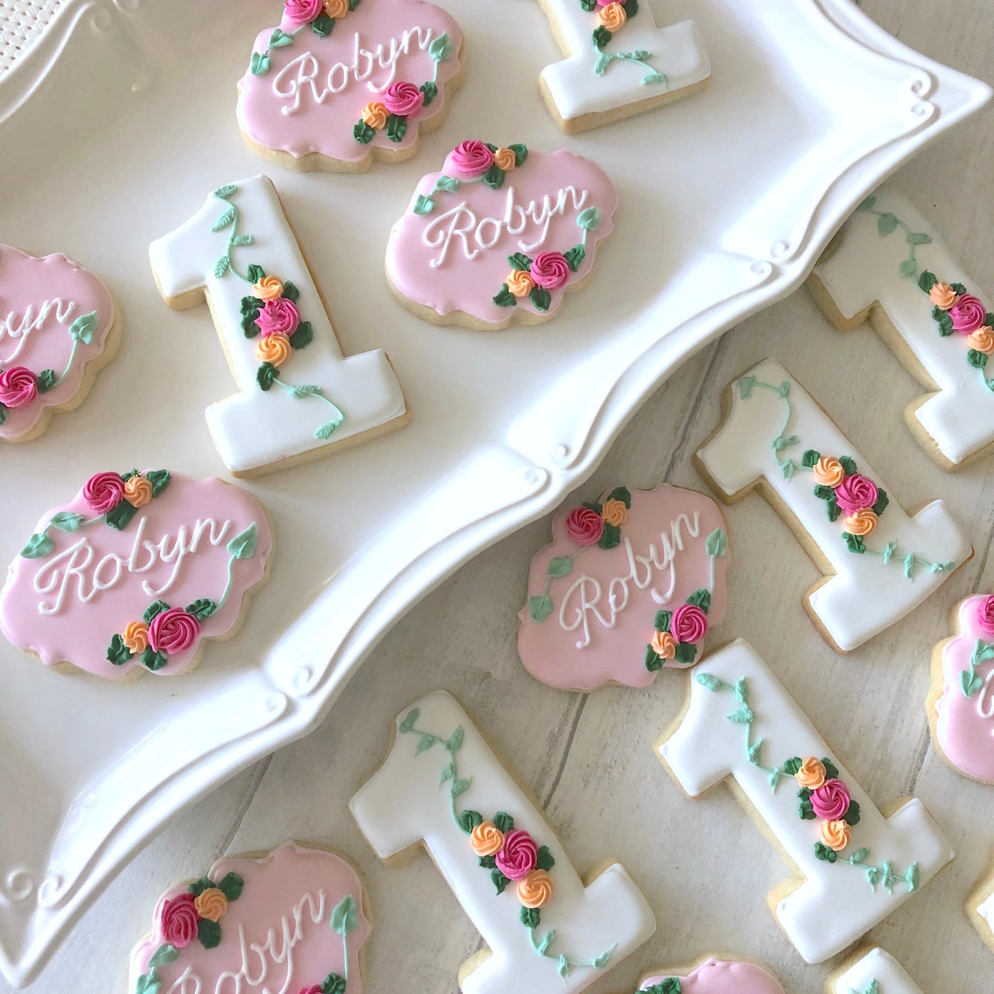 Floral Birthday Biscuits