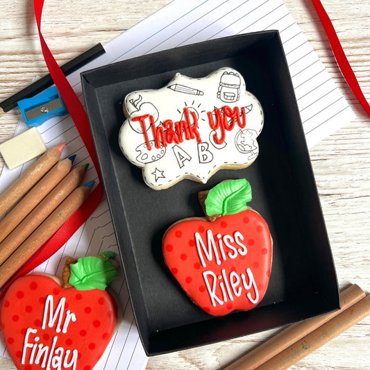 Personalised Thank You Teacher Biscuit Gift