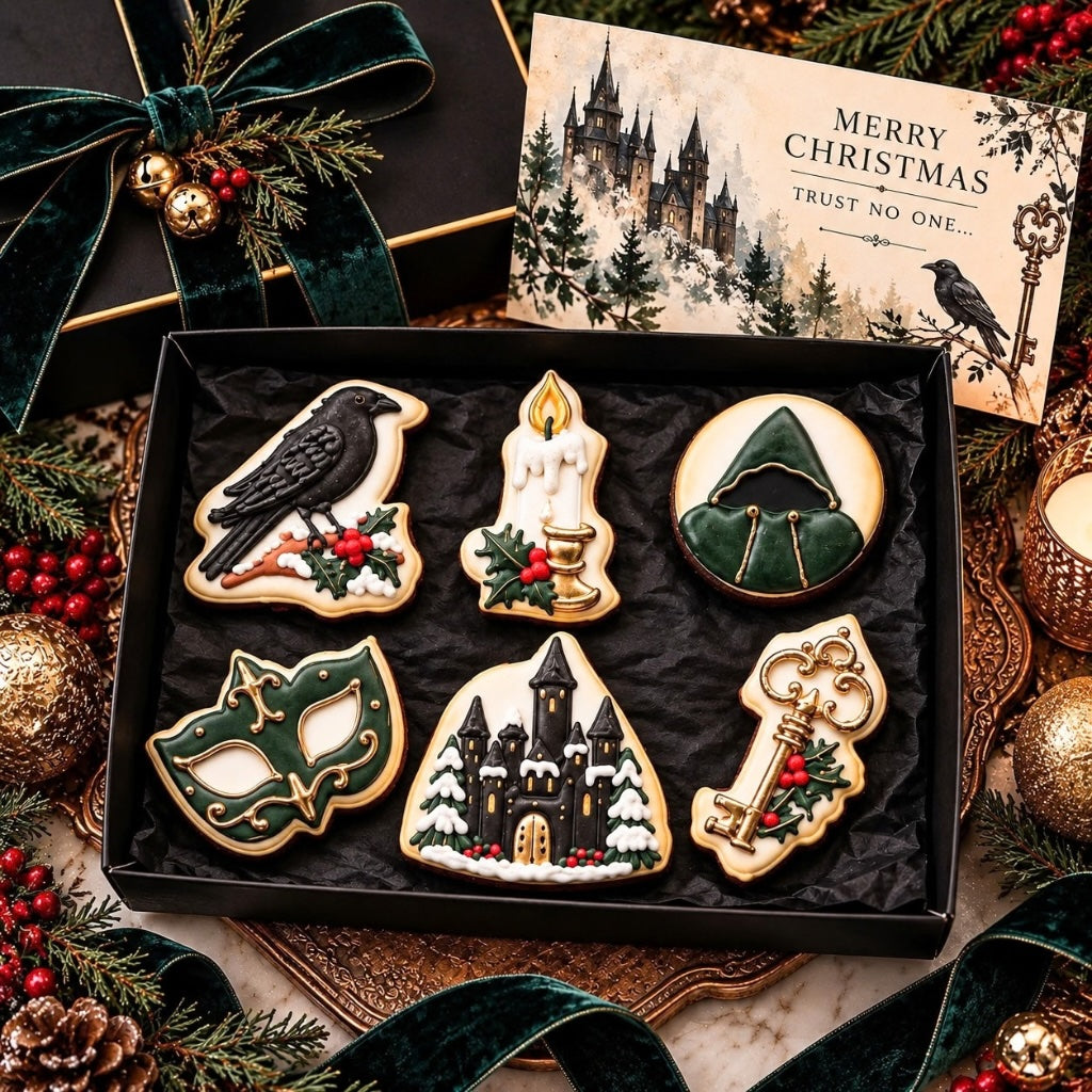 Gothic Christmas Biscuit Gift Box
