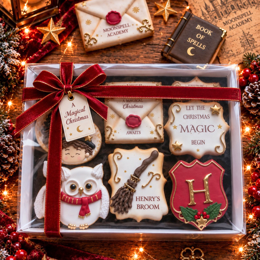 Magical Wizard Christmas Cookie Gift Box