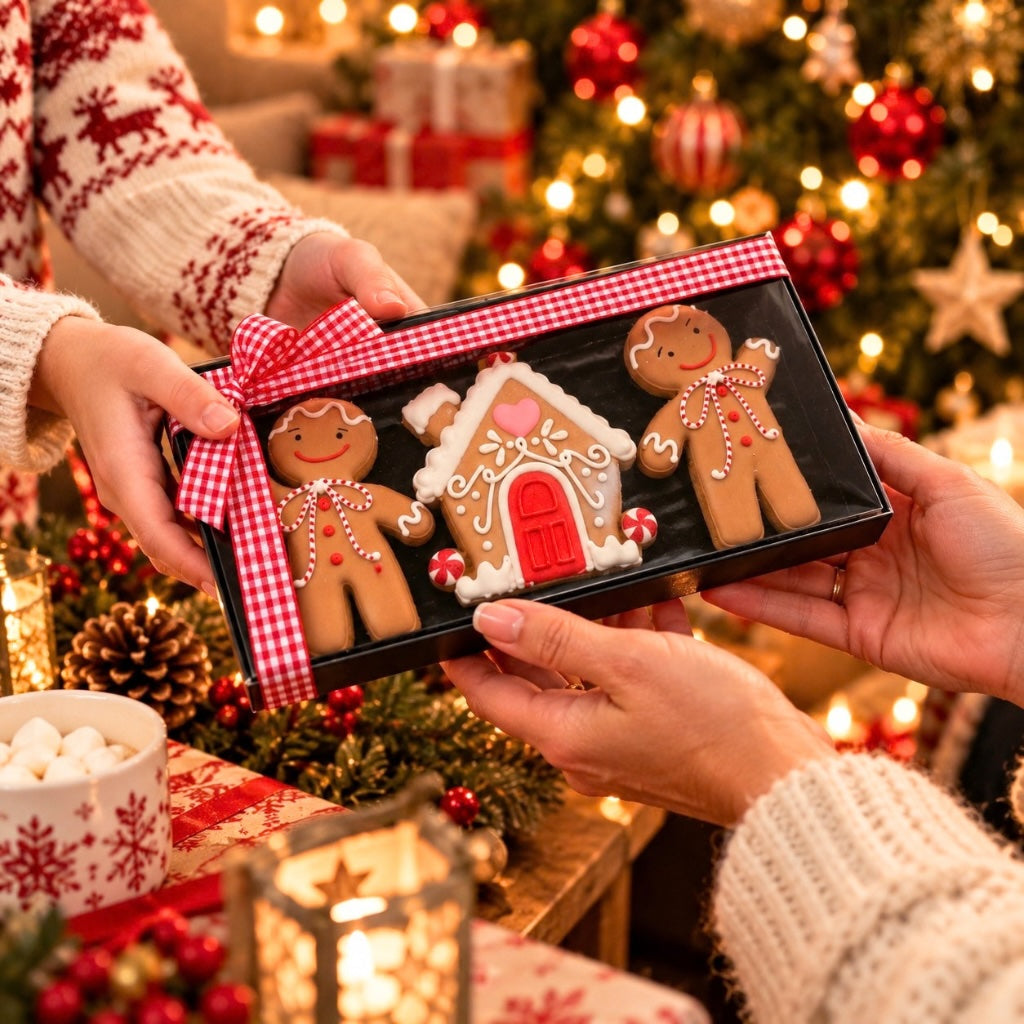 Christmas Gingerbread Biscuit Gift Set