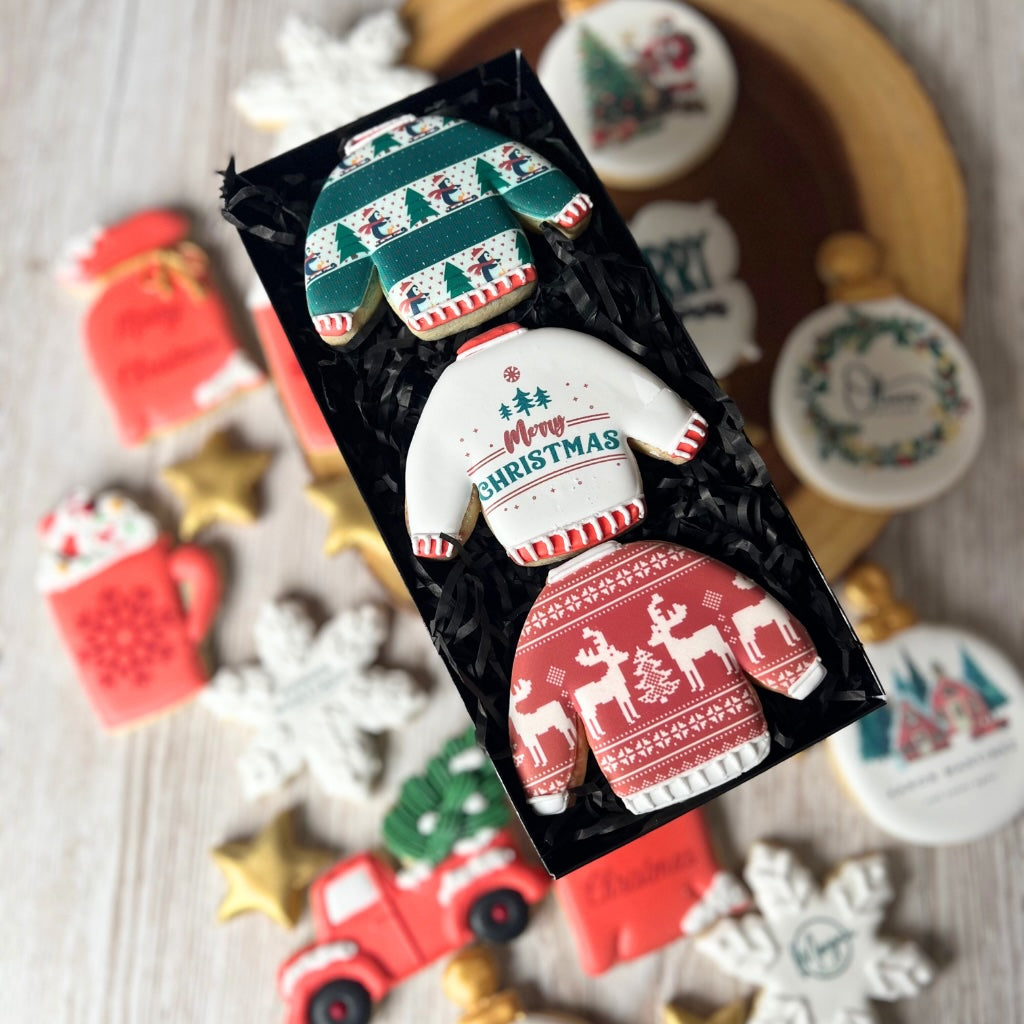 Ugly Christmas Jumper Cookies