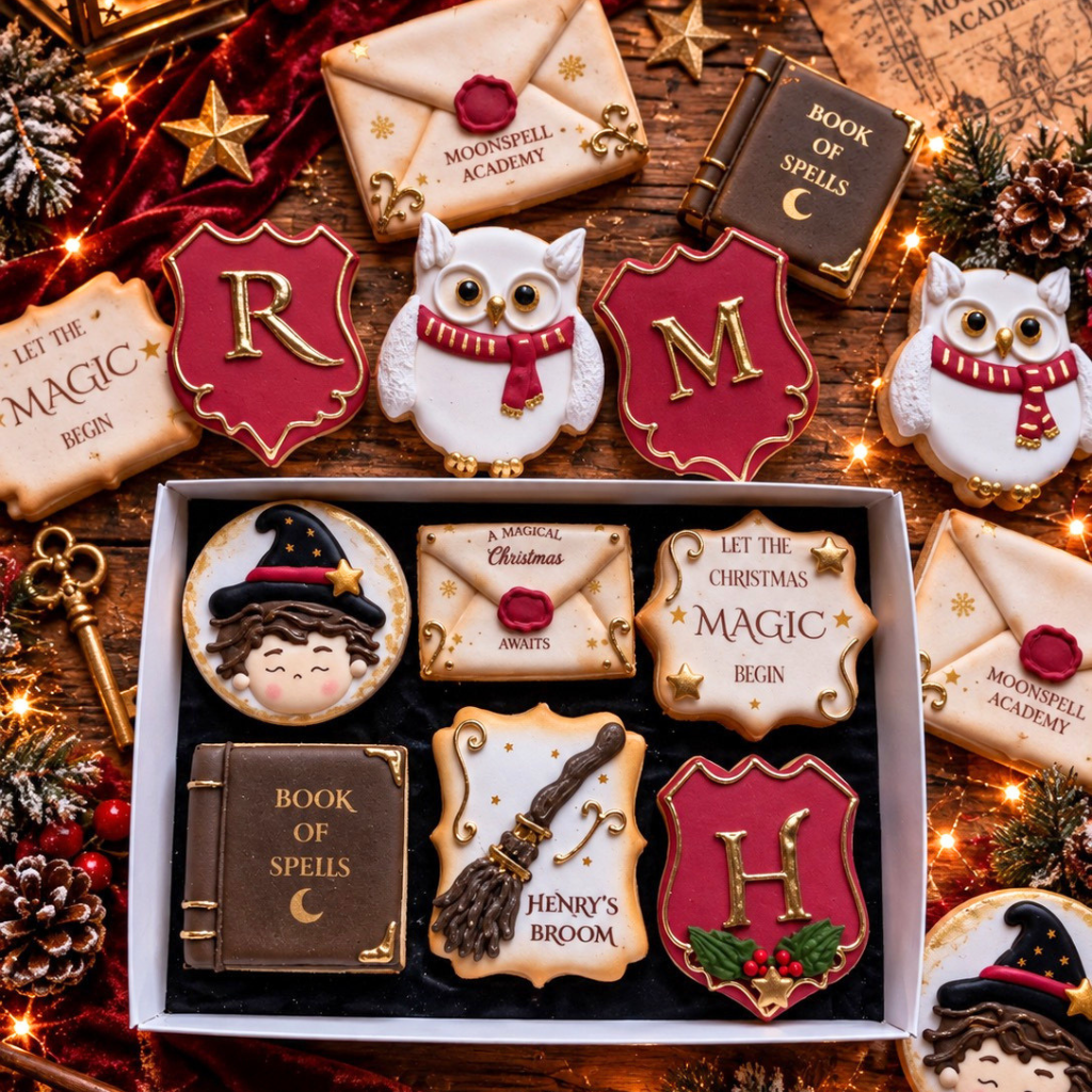 Magical Wizard Christmas Cookie Gift Box