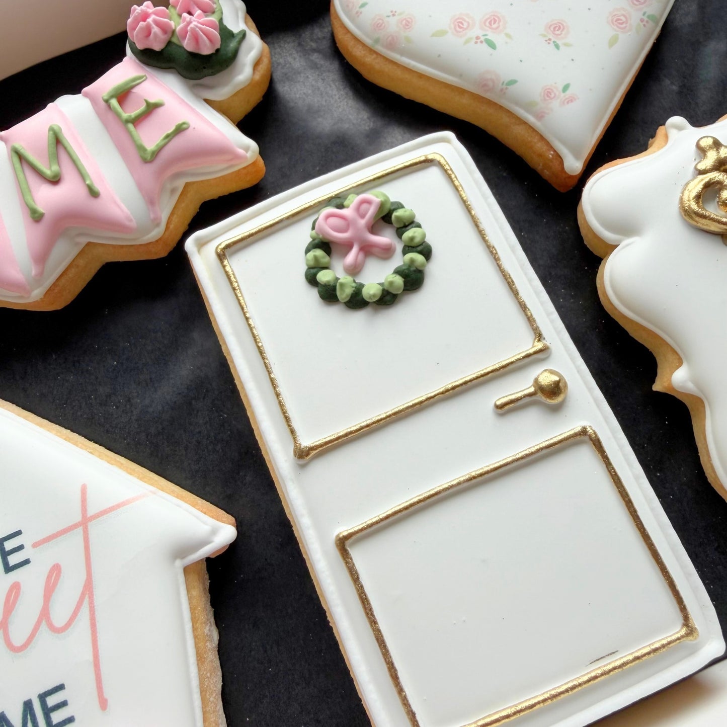 Hand decorated vanilla biscuits