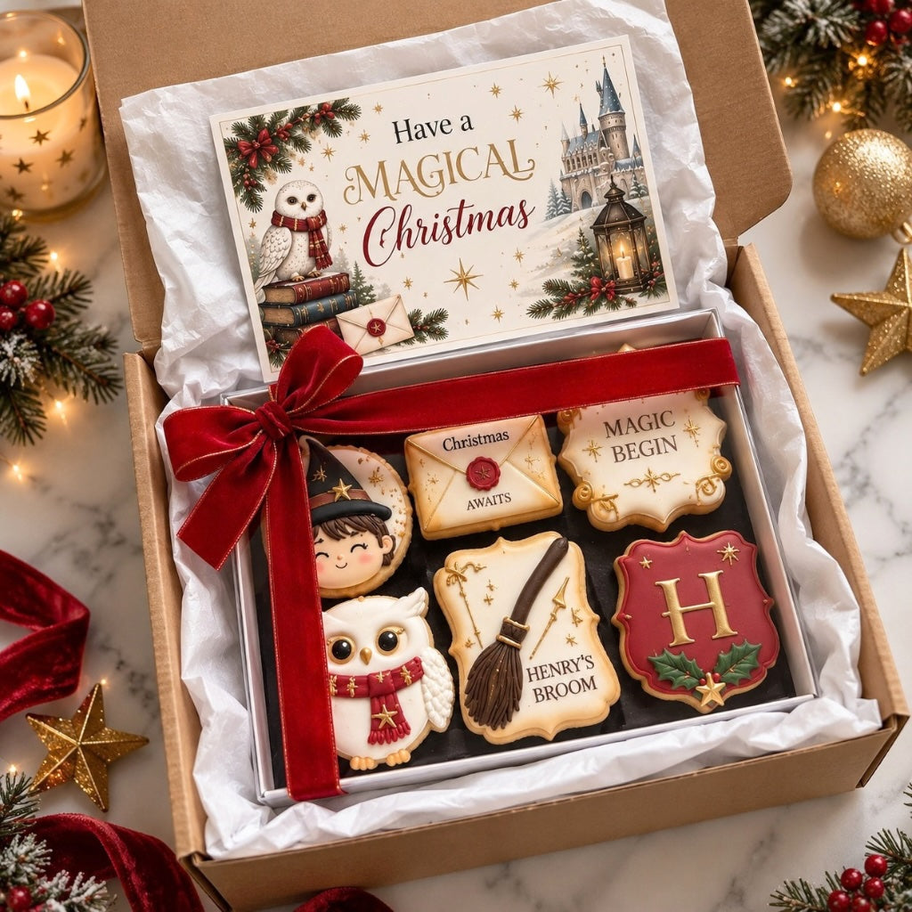 Magical Wizard Christmas Cookie Gift Box