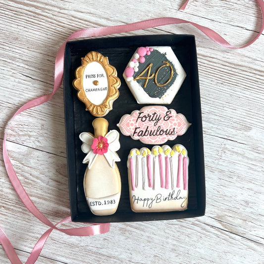 Milestone Birthday Biscuit Gift Box For Her