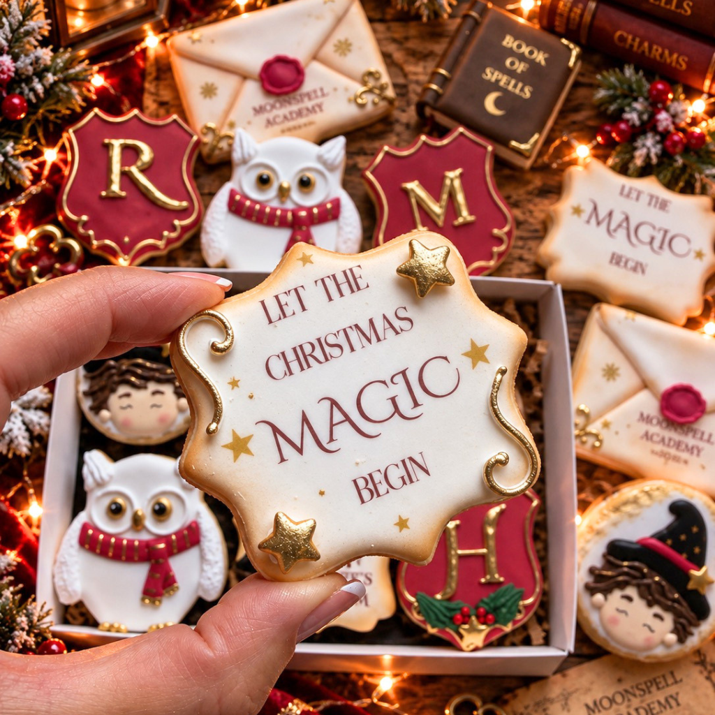 Magical Wizard Christmas Cookie Gift Box