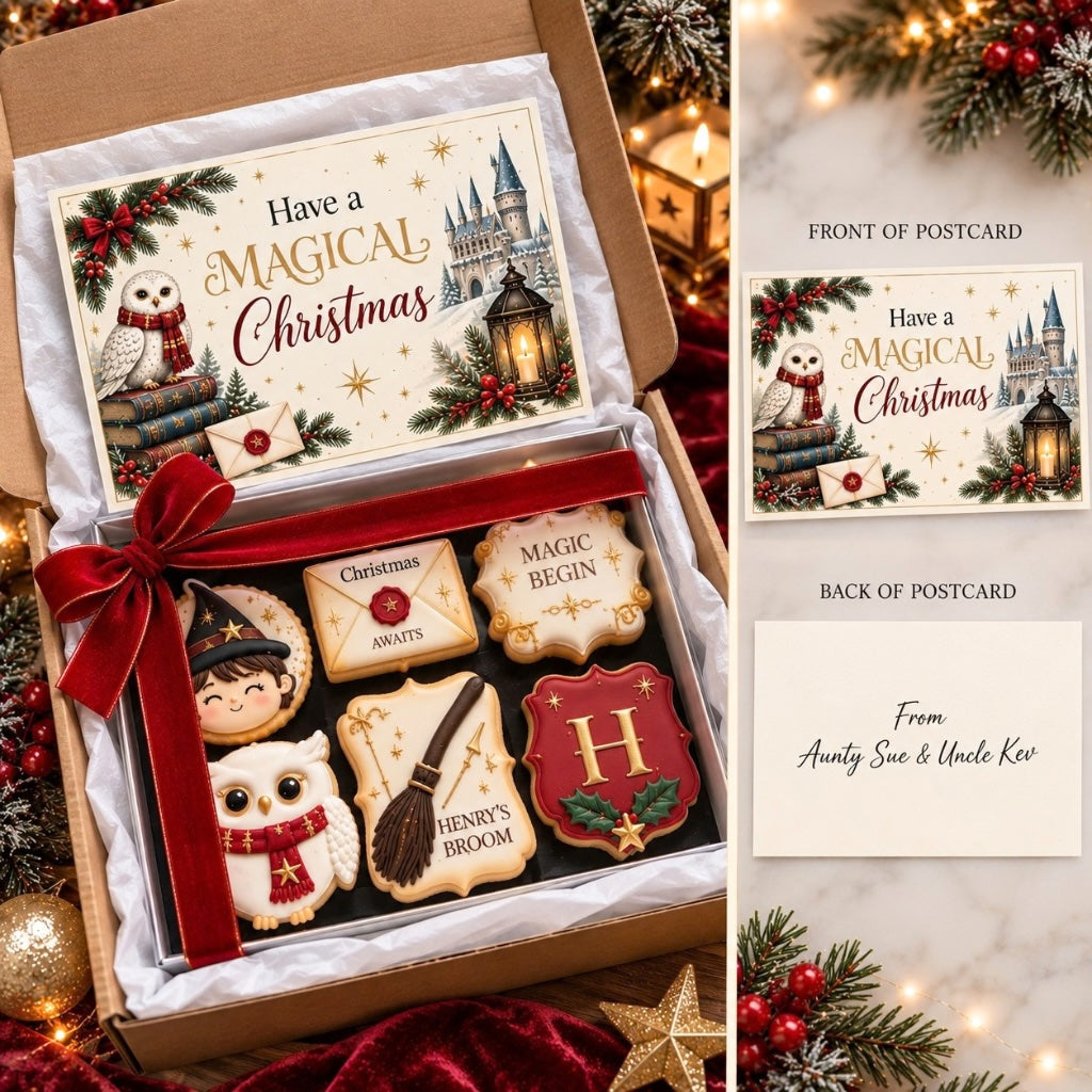 Magical Wizard Christmas Cookie Gift Box