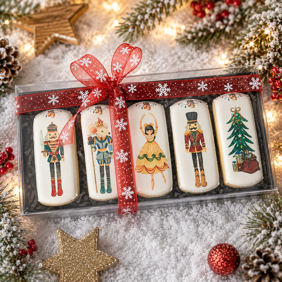 Nutcracker Christmas Biscuit Gift Box