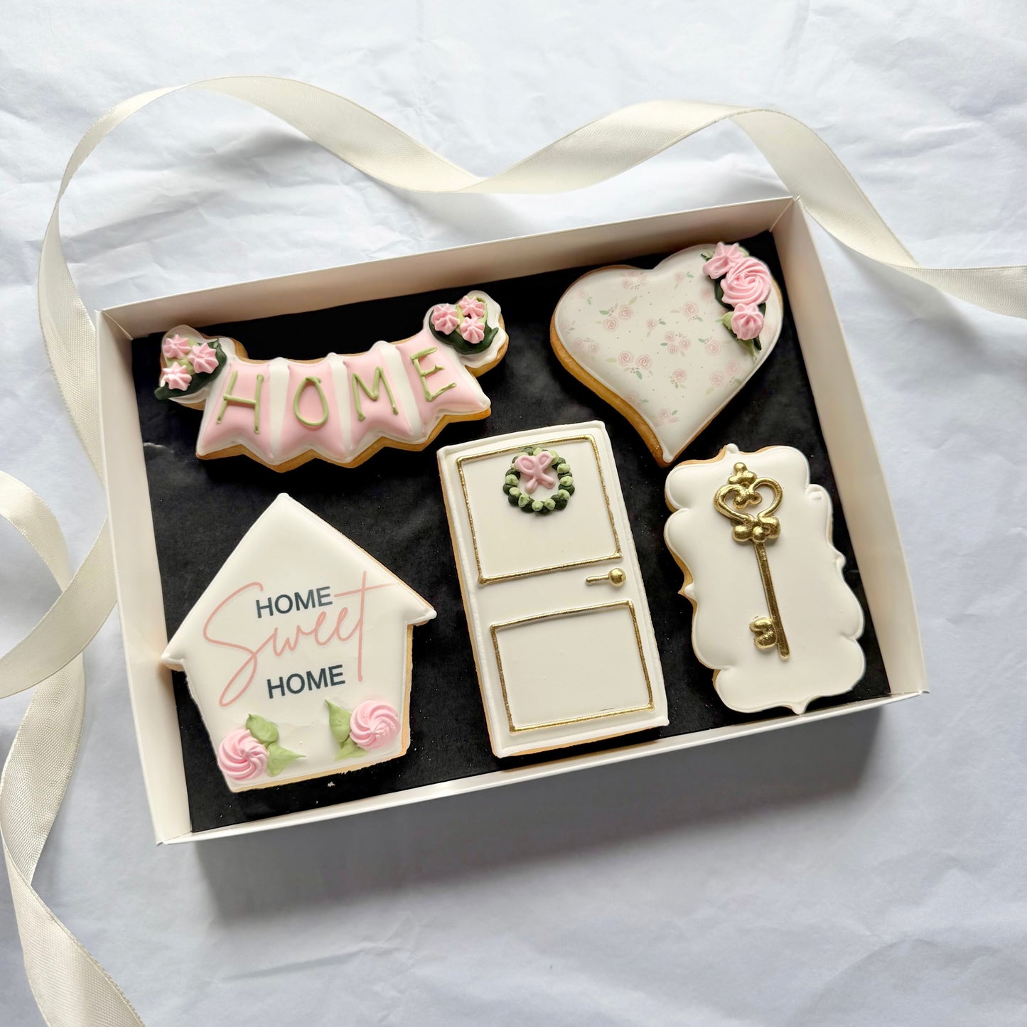 Luxury New Home iced biscuit gift box