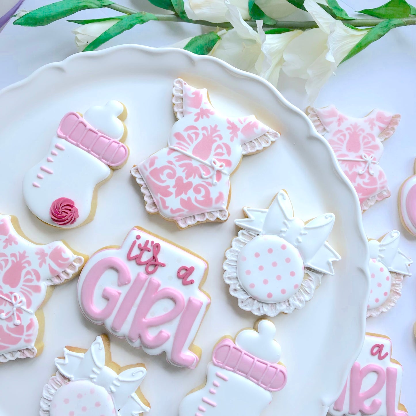 "Its a Girl" - Baby Shower Biscuit Favours